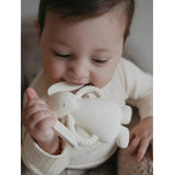 Moonie Natural Rubber Teether Bunny - Cappuccino