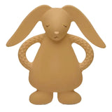 Moonie Natural Rubber Teether Bunny - Cappuccino