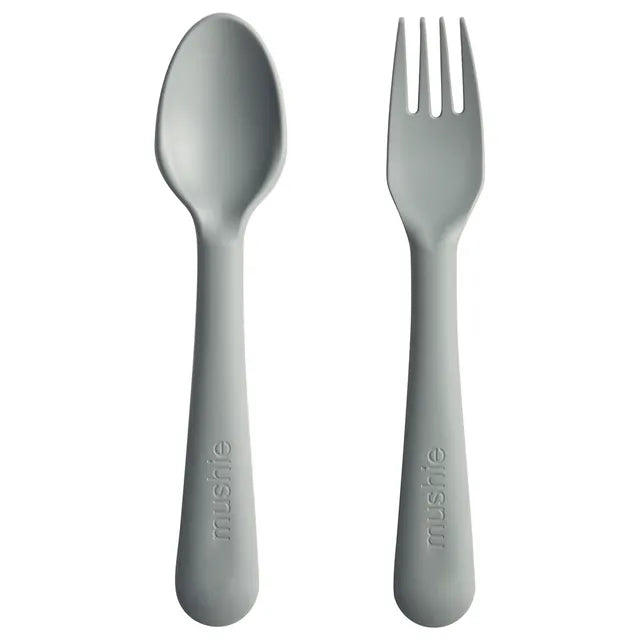 Mushie Fork & Spoon Sage - Laadlee