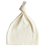 Mushie Ribbed Baby Beanie Ivory - Laadlee