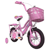 MYTS 12-inch Peppa Peg Stylish Double Seat Bicycle - Dark Pink