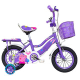 MYTS 12-inch Peppa Peg Stylish Double Seat Bicycle - Purple