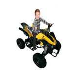 MYTS 125cc Quad ATV Bike With Reverse For Kids - Yellow