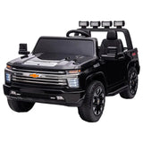 MYTS 12V Chevrolet Silverado Electric Rideon w/ Two Seats - Black