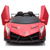 MYTS 12V Lamborghini Veneno 2 Seater Ride On Car - Red