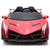 MYTS 12V Lamborghini Veneno 2 Seater Ride On Car - Red