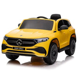 MYTS 12V Licensed Eqa Mercedes Benz Rideon Car - Yellow