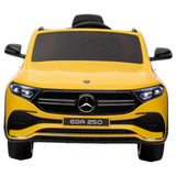 MYTS 12V Licensed Eqa Mercedes Benz Rideon Car - Yellow