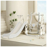 MYTS 2-In-1 Plastic Slides & Basketball Hoop
