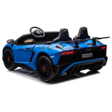 MYTS 24V Lamborghini 2 Seater Aventador Electric Car - Blue