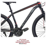 MYTS 27.5-inch Salzburg Racer Bicycle - Black/Red