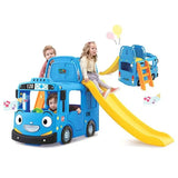 MYTS 3-in-1 Little School Bus Slide Play Set - Blue