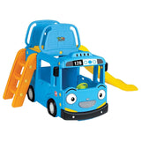 MYTS 3-in-1 Little School Bus Slide Play Set - Blue