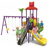 MYTS Adventure Playground With 3 Swings & 2 Slides