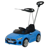 MYTS BMW Z4 Sports Boys Push Car With Shade - Blue