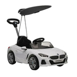 MYTS BMW Z4 Sports Kids Push Car With Shade - White