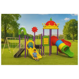 MYTS Backyard Playland With 3 Swings & 3 Slides