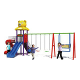 MYTS Curvy Slide Teddy Top For Kids With Dual Swing