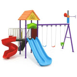 MYTS Deluxe Playset With 2 Slides & 3 Swings
