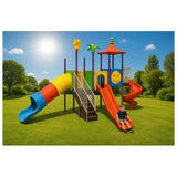 MYTS Deluxe Playset With 3 Slides & Crawler