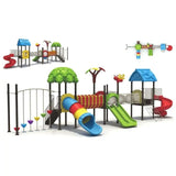 MYTS Devilish Bright & Safe Play Deck With 3 Slides & Climbing Range