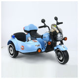 MYTS Electric 2 seater Motorcycle W/ Side Car for Kids - Blue