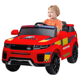 MYTS Electric Police Jeep For Kids - Red