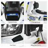 MYTS Electric Police Kids Ride-On Motorbike 12V - White