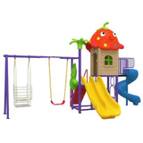 MYTS Explorer Tower With 1 Swing, 2 Slides & Dual Swing