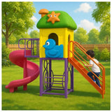 MYTS Explorer Tower With Curved Slides