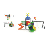 MYTS Fan Styled Swing And Tube Slide For Kids