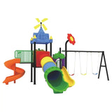 MYTS Fan Styled Swing And Tube Slide For Kids