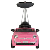 MYTS Fiat 500 Pull And Push Car With Sun Shade - Pink