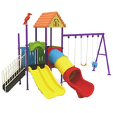MYTS Fly Mega Play Zone With 3 Swings & 2 Slides