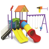 MYTS Fly Mega Play Zone With 3 Swings & 2 Slides