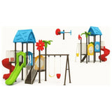 MYTS Fun Backyard Park With 2 Swings & 2 Slides