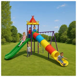 MYTS Fun Park With Swings & 2 Long Slides