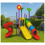 MYTS Garden Play Deck With 3 Swings & 3 Slides