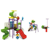 MYTS Home Deluxe Playset With 3 Swings & 2 Slides