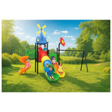 MYTS Imagination Castle With 3 Swings & 3 Slides