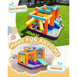 MYTS Indoor And Outdoor Bounce House With Obstacle Play