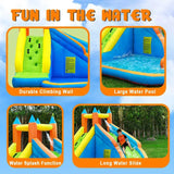 MYTS Inflatable Bounce House Jumping Castle With Water Slide