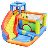 MYTS Inflatable Bounce House With Slide For Outdoor