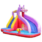 MYTS Inflatable Hippo Mega Bouncer Trampoline With Slide