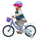 MYTS JNJ Kids Bicycle With Basket 16-inch - Purple