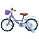 MYTS JNJ Kids Bicycle With Basket 16-inch - Purple