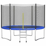 MYTS Jump Round Trampoline With Enclosure Net 10ft - Blue