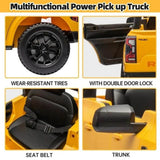 MYTS Junior Ford Ranger Kids Electric Ride On Car - Yellow