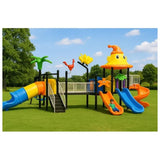 MYTS Kids Active Hub With 3 Swings, 4 Slides & Crawling Tube