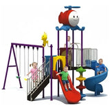MYTS Kids Adventure Playground With 3 Swings & 2 Slides